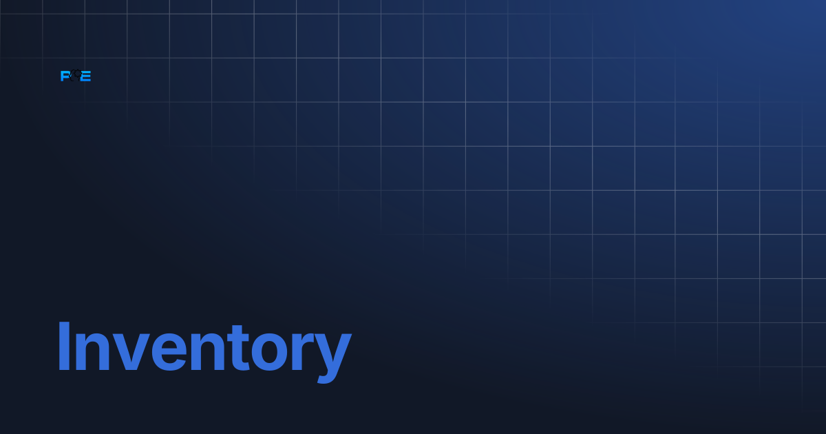 Inventory | PE Scripts Docs